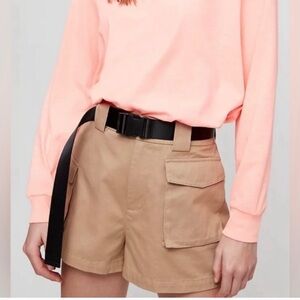 TNA Women's Beige Cargo Shorts